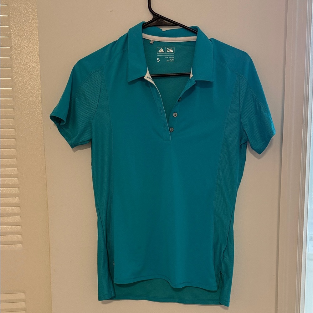 Adidas Turquoise Polo Shirt